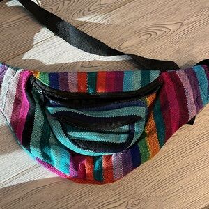 Multi Color Fanny Pack Waist Belt Hippie boho